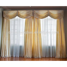 Nova moda real turco cortinas tecido de seda orgânica para cortinas